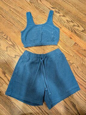 Social Tourist blue terry set (XXS/XS)